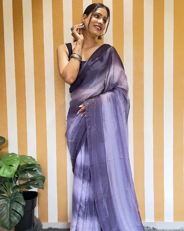 Light_Purple_Color_1-Minute_Ready_To_Wear_Naylon_Saree_With_Blouse_Piece