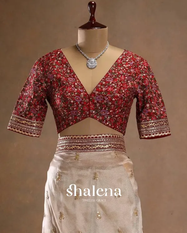 Beige_color_soft_jimichu_fabric_Embroidery_Sequence_and_Coding_Lace_work_with__beautiful_golden_jari�butta_design