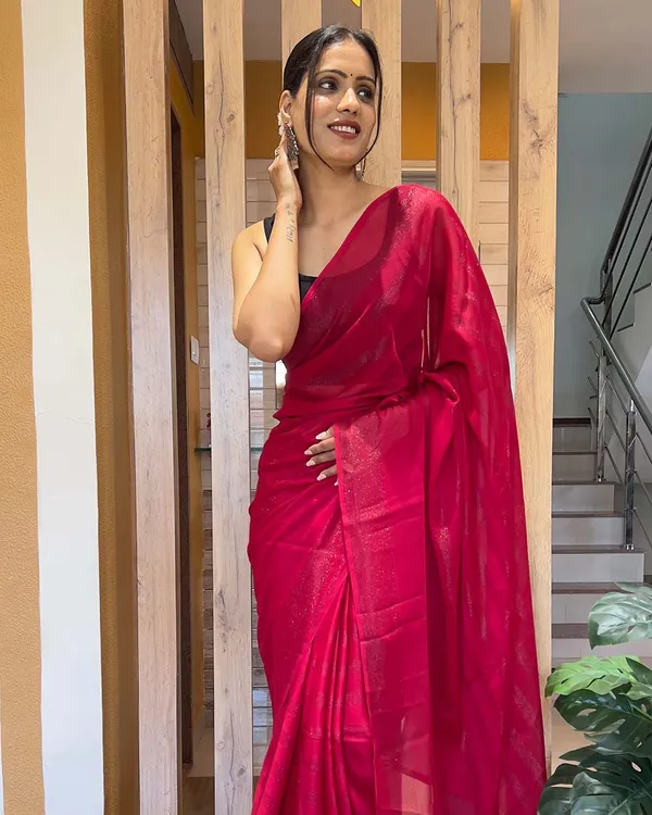 Pink_Color_1-Minute_Ready_To_Wear_Naylon_Saree_With_Blouse_Piece