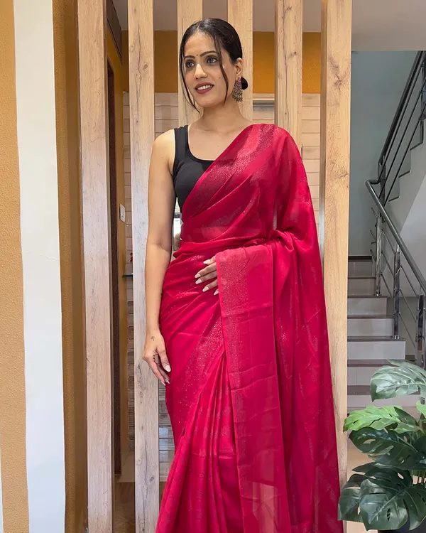 Pink_Color_1-Minute_Ready_To_Wear_Naylon_Saree_With_Blouse_Piece