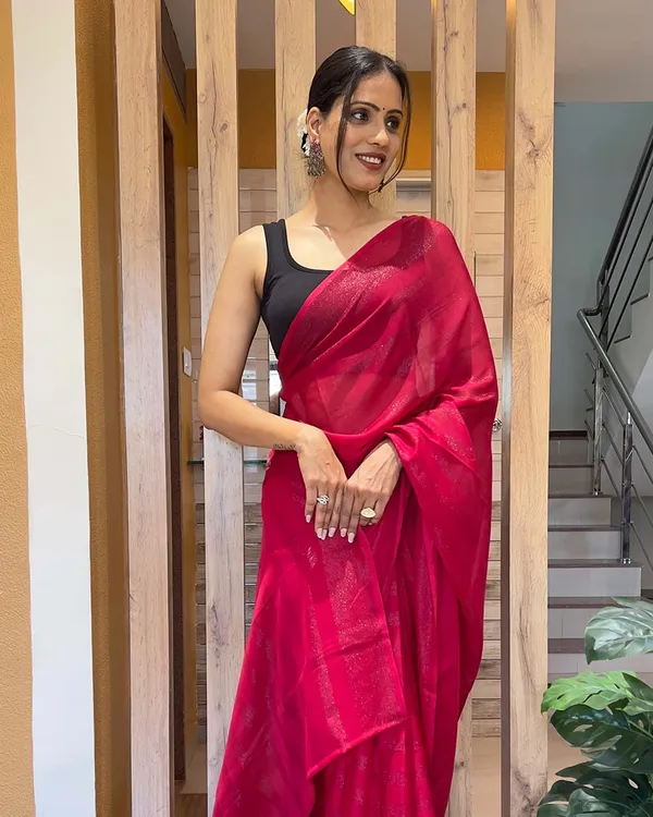 Pink_Color_1-Minute_Ready_To_Wear_Naylon_Saree_With_Blouse_Piece