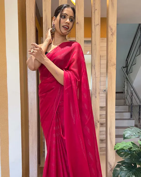 Pink_Color_1-Minute_Ready_To_Wear_Naylon_Saree_With_Blouse_Piece