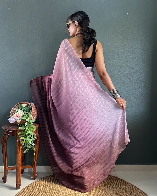 Light_Brown_Color_1-Minute_Ready_To_Wear_Georgette_Saree_With_Blouse_Piece