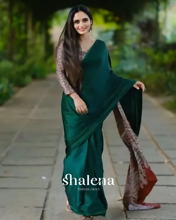 Green_Color_1_Minute_Ready_to_Wear_Digitial_Printed_Crape_Silk_Saree
