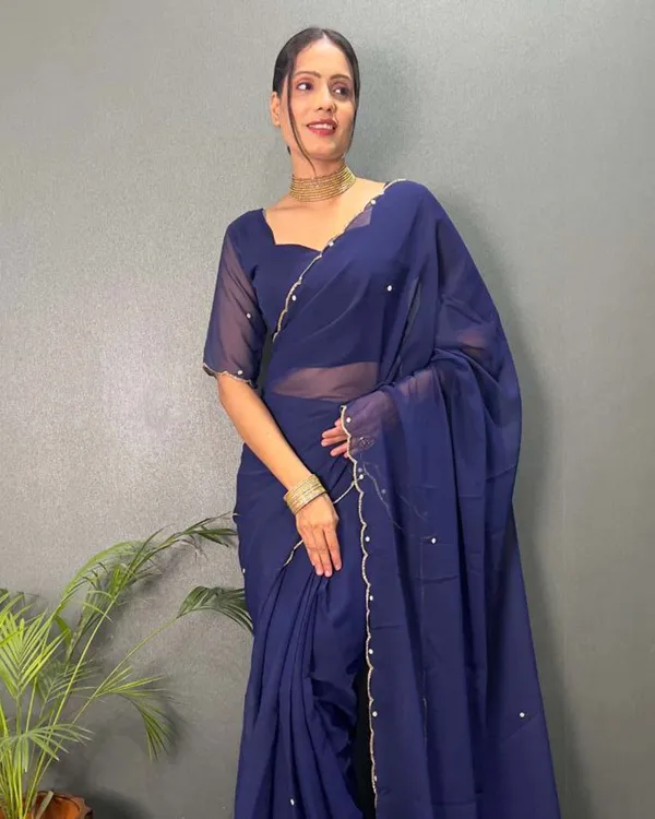 Blue_Color_1_-_Minute_Ready_to_Wear_Fux_Georgette_Saree_with_Unstitch_Blouse_Piece