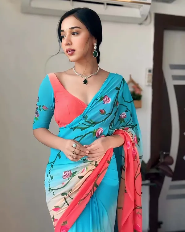 Sky_Blue_Color_1-Minute_Ready_To_Wear_Georgette_Saree_With_Blouse_Piece