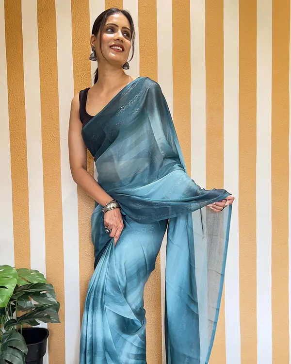 Blue_Color_1-Minute_Ready_To_Wear_Naylon_Saree_With_Blouse_Piece