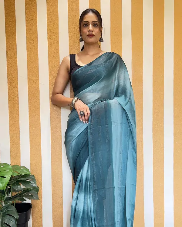 Blue_Color_1-Minute_Ready_To_Wear_Naylon_Saree_With_Blouse_Piece
