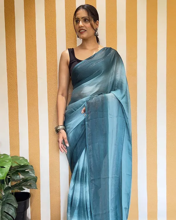 Blue_Color_1-Minute_Ready_To_Wear_Naylon_Saree_With_Blouse_Piece