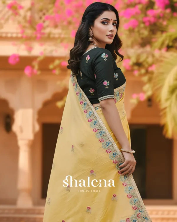 Murmurous_Yellow_Embroidery_Work_Cursh_Silk_Saree_With_Sempiternal_Full_Stitched_Blouse