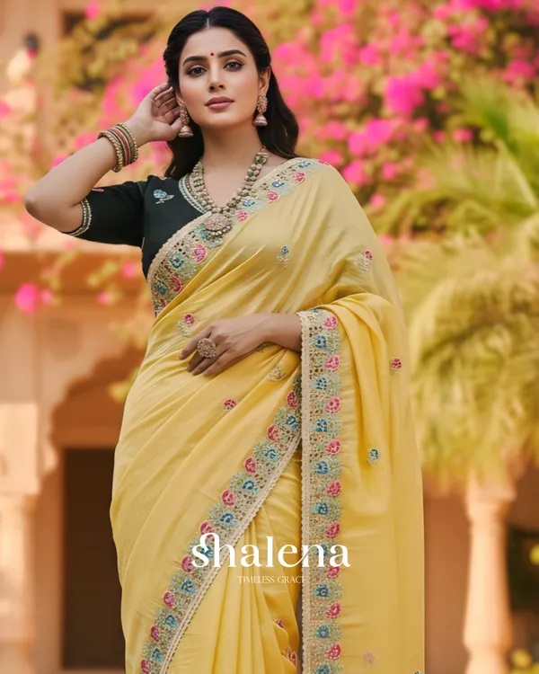 Murmurous_Yellow_Embroidery_Work_Cursh_Silk_Saree_With_Sempiternal_Full_Stitched_Blouse
