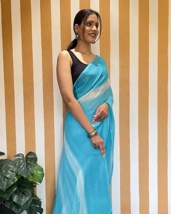 Sky_Blue_Color_1-Minute_Ready_To_Wear_Naylon_Saree_With_Blouse_Piece
