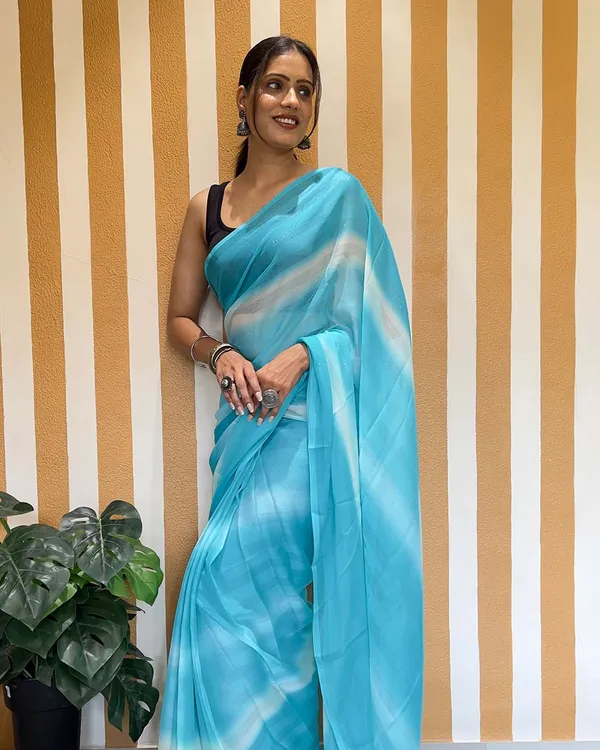 Sky_Blue_Color_1-Minute_Ready_To_Wear_Naylon_Saree_With_Blouse_Piece