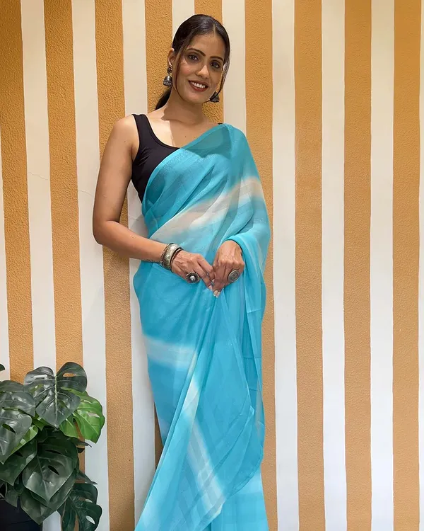 Sky_Blue_Color_1-Minute_Ready_To_Wear_Naylon_Saree_With_Blouse_Piece
