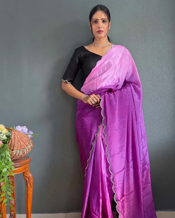 Dual_color_Color_1_-_Minute_Ready_to_Wear_Chinnon_Silk_Saree_with_Unstitch_Blouse_Piece
