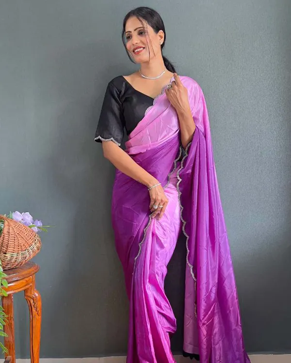 Dual_color_Color_1_-_Minute_Ready_to_Wear_Chinnon_Silk_Saree_with_Unstitch_Blouse_Piece