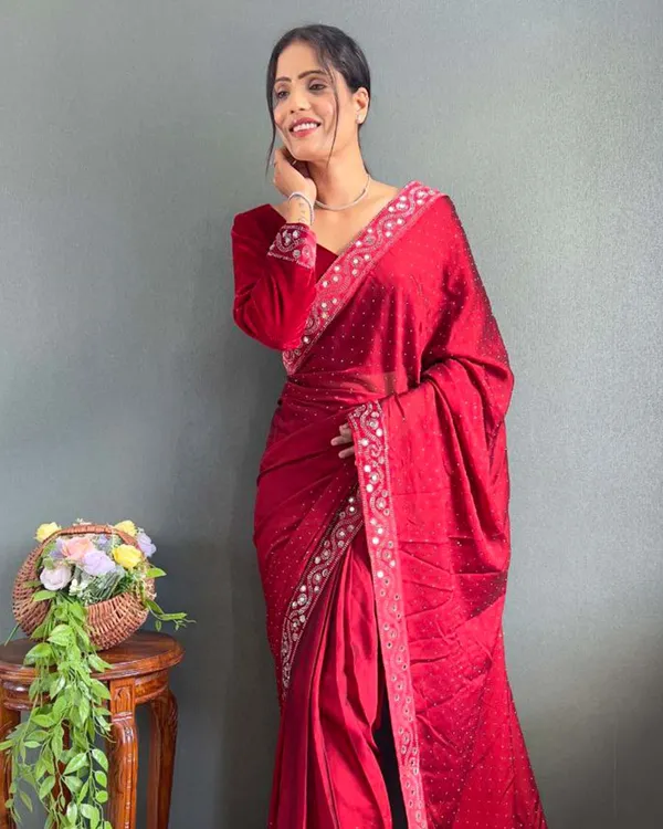 Red_Color_1_-_Minute_Ready_to_Wear_Rangoli_Silk_Saree_with_Fully_Stitch_Blouse_(Free_Size)_Up_to_44