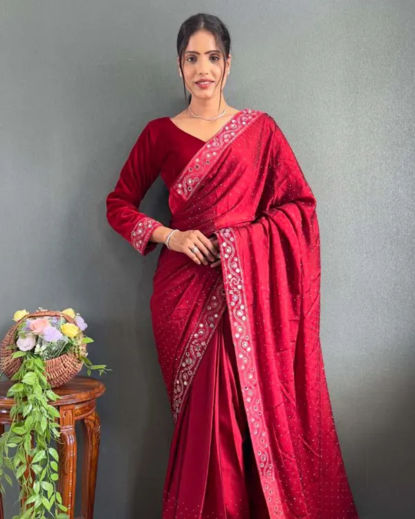 Red_Color_1_-_Minute_Ready_to_Wear_Rangoli_Silk_Saree_with_Fully_Stitch_Blouse_(Free_Size)_Up_to_44