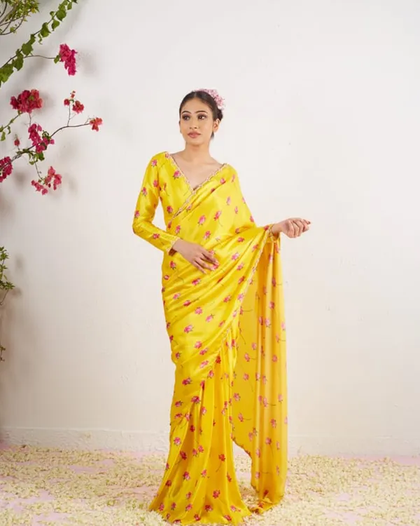 Yellow_Color_Soft_Satin_Silk_1_-_Minute_Ready_to_Wear_Saree_with_Fully_Stitch_Blouse_(Free_Size)_Up_to_44