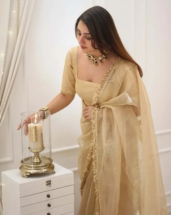 Cream_Color_Pure_Cotton_Silk_Saree_with_Lace_Border_&_Blouse_Piece