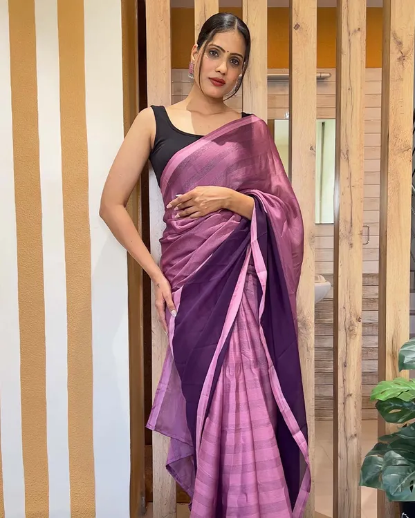 Purple_Color_1-Minute_Ready_To_Wear_Naylon_Saree_With_Blouse_Piece