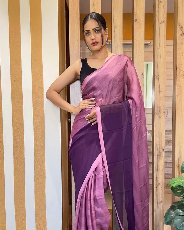 Purple_Color_1-Minute_Ready_To_Wear_Naylon_Saree_With_Blouse_Piece