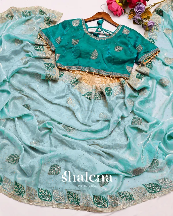 Glorious_Sky_Fancy_Silk_Embroidery_Work_Saree_With_Stitched_Blouse