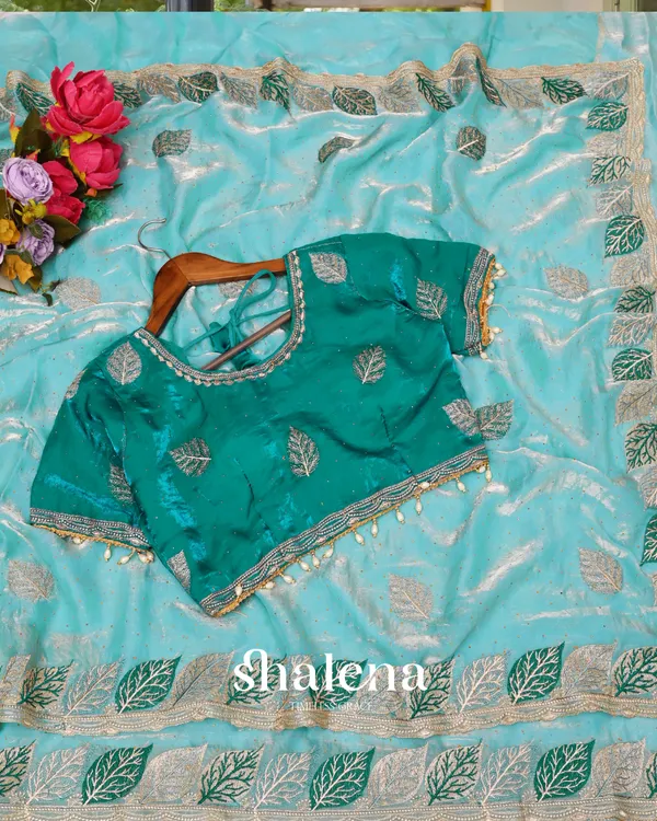 Glorious_Sky_Fancy_Silk_Embroidery_Work_Saree_With_Stitched_Blouse