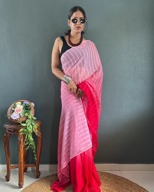 Light_Pink_Color_1-Minute_Ready_To_Wear_Georgette_Saree_With_Blouse_Piece