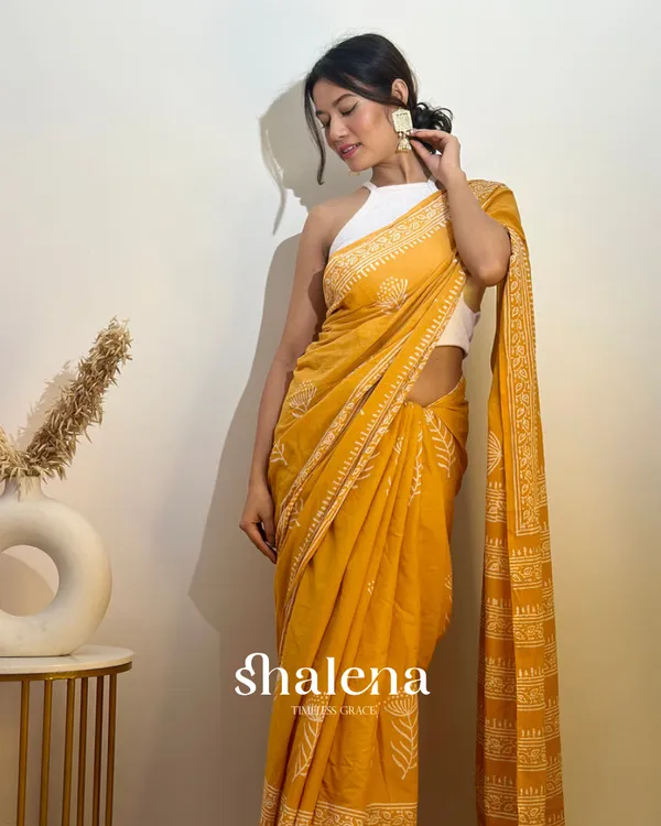 Yellow_Color_1_Minute_Ready_To_Wear_Mulmul_Cotton_Digital_Printed_Saree_With_Pocket