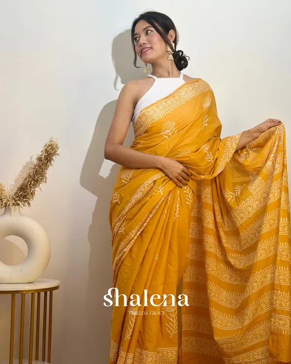 Yellow_Color_1_Minute_Ready_To_Wear_Mulmul_Cotton_Digital_Printed_Saree_With_Pocket