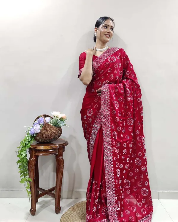 Pink_Color_1_-_Minute_Ready_to_Wear_Chiffon_Satin_Saree_with_Unstitch_Blouse_Piece