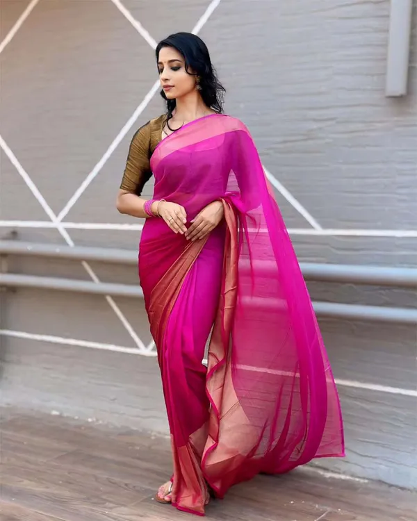 Pink_Color_1-Minute_Ready_To_Wear_Georgette_Saree_With_Blouse_Piece