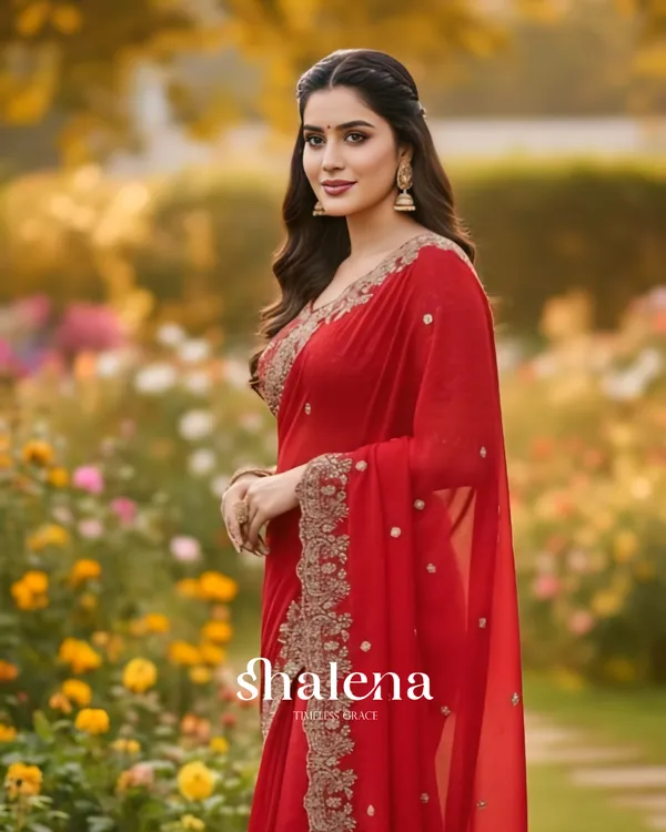 Nemesis_Red_Embroidery_Work_Fancy_Silk_Saree_With_Engrossing_Full_Stitched_Blouse