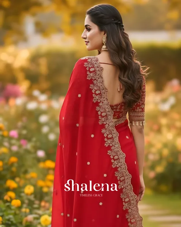 Nemesis_Red_Embroidery_Work_Fancy_Silk_Saree_With_Engrossing_Full_Stitched_Blouse