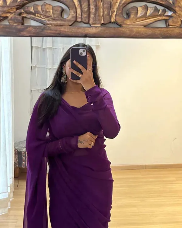 Purple_Color_1-Minute_Ready_To_Wear_Georgette_Saree_With_Blouse_Piece