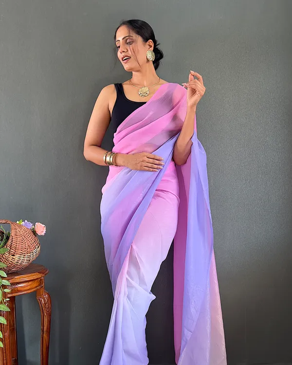 Light_Purple_Color_1-Minute_Ready_To_Wear_Georgette_Saree_With_Blouse_Piece