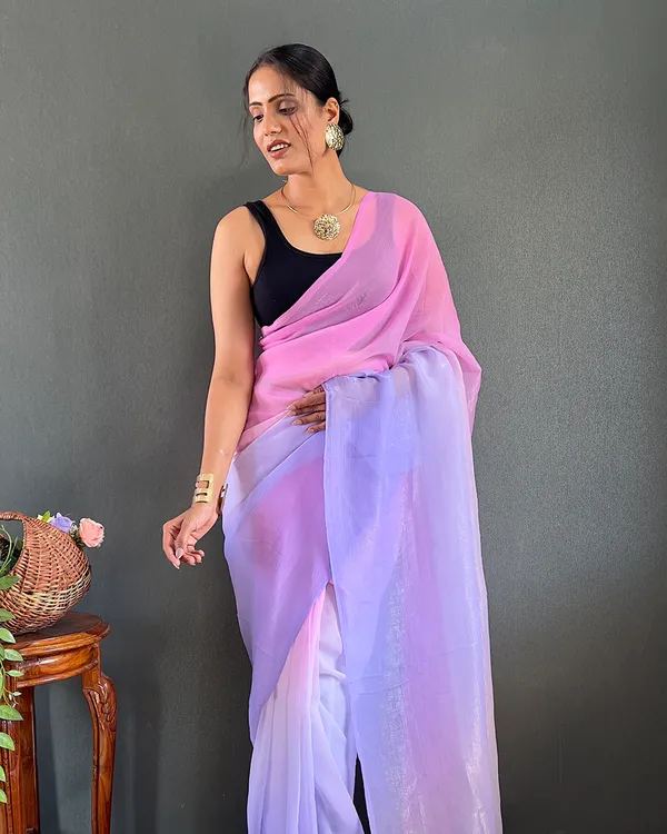Light_Purple_Color_1-Minute_Ready_To_Wear_Georgette_Saree_With_Blouse_Piece
