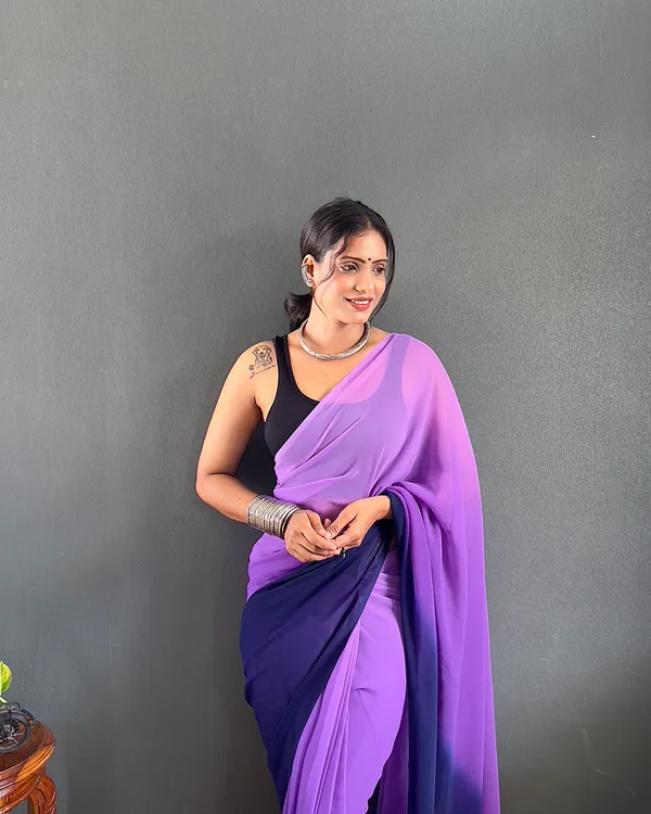 Purple_Color_1-Minute_Ready_To_Wear_Georgette_Saree_With_Blouse_Piece