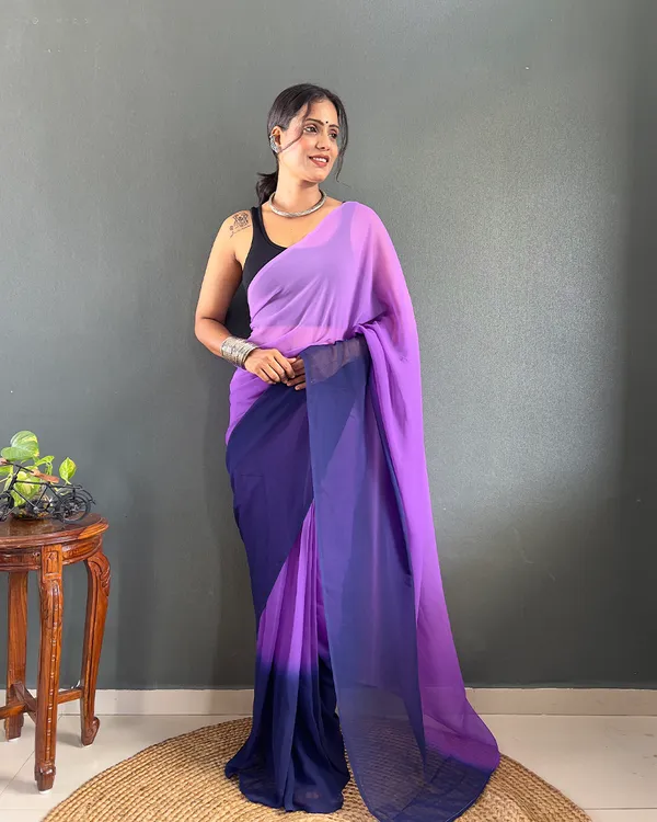 Purple_Color_1-Minute_Ready_To_Wear_Georgette_Saree_With_Blouse_Piece