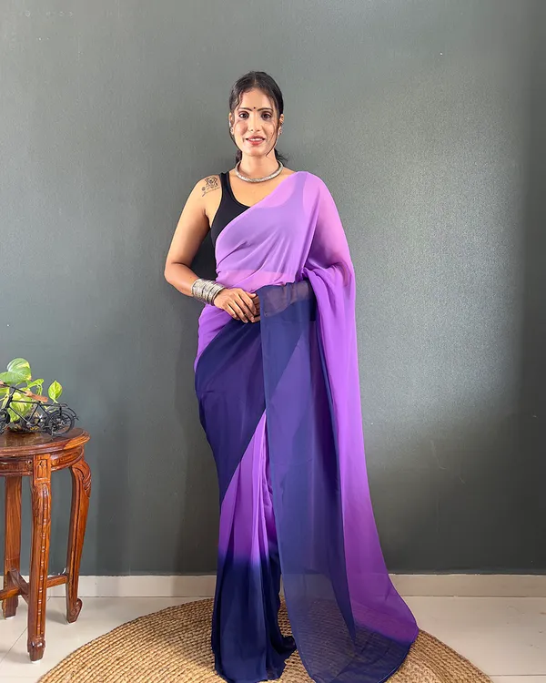 Purple_Color_1-Minute_Ready_To_Wear_Georgette_Saree_With_Blouse_Piece