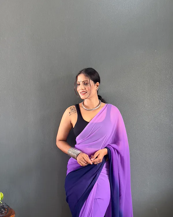 Purple_Color_1-Minute_Ready_To_Wear_Georgette_Saree_With_Blouse_Piece