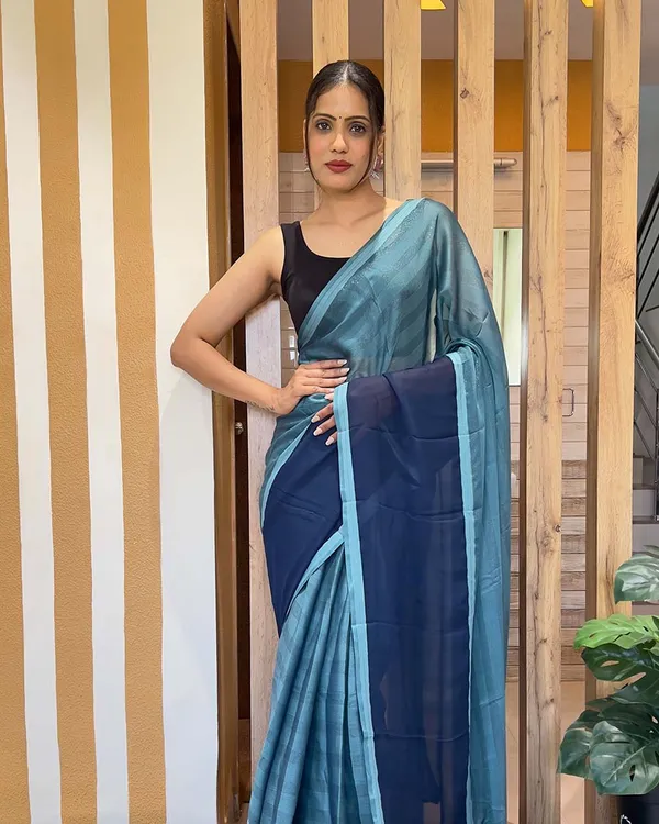 Blue_Color_1-Minute_Ready_To_Wear_Naylon_Saree_With_Blouse_Piece