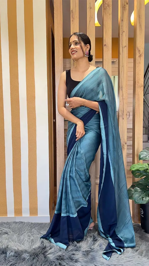Blue_Color_1-Minute_Ready_To_Wear_Naylon_Saree_With_Blouse_Piece