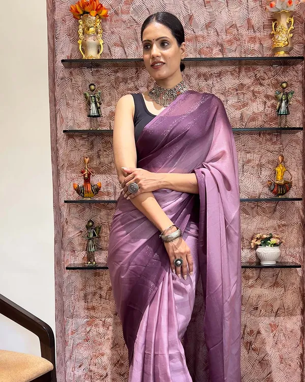 Light_Purple_Color_1-Minute_Ready_To_Wear_Naylon_Saree_With_Blouse_Piece