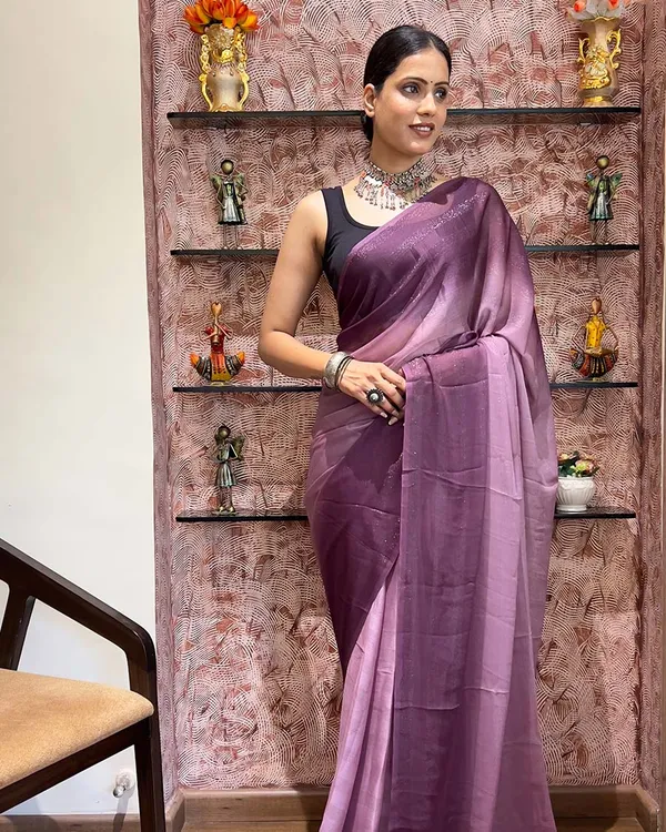 Light_Purple_Color_1-Minute_Ready_To_Wear_Naylon_Saree_With_Blouse_Piece