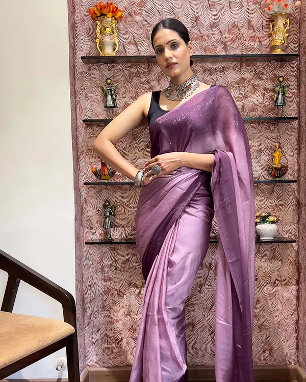 Light_Purple_Color_1-Minute_Ready_To_Wear_Naylon_Saree_With_Blouse_Piece
