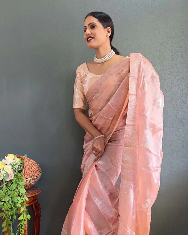 Cream_Color_1_-_Minute_Ready_to_Wear_Burbury_Silk_Saree_with_Unstitch_Blouse_Piece
