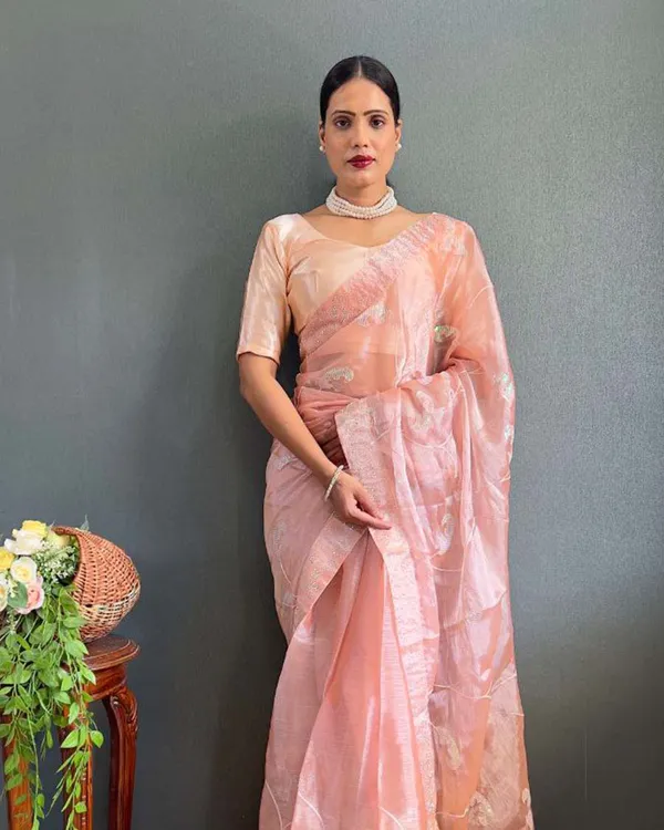 Cream_Color_1_-_Minute_Ready_to_Wear_Burbury_Silk_Saree_with_Unstitch_Blouse_Piece