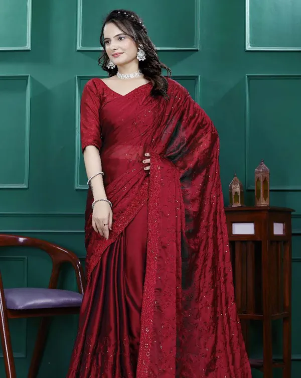Maroon_Color_1_-_Minute_Ready_to_Wear_Rangoli_Silk_Saree_with_Unstitch_Blouse_Piece